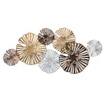 Sagebrook Home 15810 41" Metal Flower Wall Decor, Gold Wb