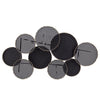 Sagebrook Home 15811 38" Metal Circles Wall Deco, Black Wb
