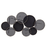 Sagebrook Home 15811 38" Metal Circles Wall Deco, Black Wb