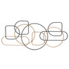 Sagebrook Home Metal 43`` Abstract Wall Decor, Gold/Black Wb