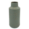 Sagebrook Home Metal 14"H Textured Vase, Green