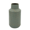 Sagebrook Home Metal 12"H Textured Vase, Green