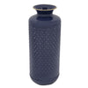 Sagebrook Home Metal 16"H Diamond Vase, Blue