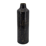 Sagebrook Home Metal 20"H Metallic Vase, Black