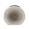 Sagebrook Home 15816-02 9" H Metal Round Vase, White