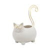 Sagebrook Home 6`` Kitty Trinket Tray, White