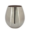 Sagebrook Home Glass 6"H Metallic Vase, Silver