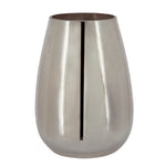 Sagebrook Home Glass 8"H Metallic Vase, Silver