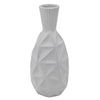 Sagebrook Home 16"H Textured Olpe Vase, White