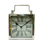 Sagebrook Home 6X8 Metal Table Clock, Silver