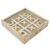 Sagebrook Home Wood 8X8 Tic Tac Toe, White