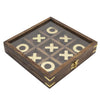 Sagebrook Home Wood 8X8 Tic Tac Toe, Brown