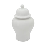 Sagebrook Home 18``H Temple Jar, Matte White