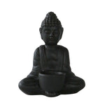 Sagebrook Home 6" Mini Buddha, Black
