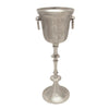 Sagebrook Home Metal 31`` Wine Cooler, Silver