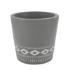 Sagebrook Home Resin, 11`` Diamond Trash Bin, Gray
