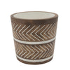 Sagebrook Home Resin, 11`` Tribal Trash Bin, Brown