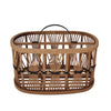 Sagebrook Home 15889-01 14" Woven Oval Basket, Natural