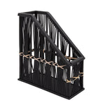 Sagebrook Home 15891-01 5 X 13" H Woven Magazine Rack, Black