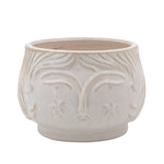 Sagebrook Home 7" Grandma Planter, White