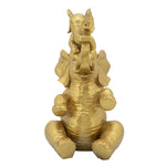 Sagebrook Home Resin, 15"H Mother And Child Elephant, Gold
