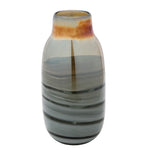 Sagebrook Home 15935-02 13" H Glass Metallic Vase, Gray/Gold