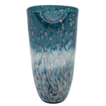 Sagebrook Home Glass 14"H Ocean Art Vase, Blue