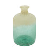 Sagebrook Home Glass, 12"H Frosted Vase Green