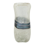 Sagebrook Home Glass, 14" Azurite Vase, Blue/Gray