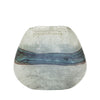 Sagebrook Home Glass, 8"H Azurite Vase, Blue/Gray