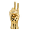 Sagebrook Home 6``H Peace Sign Table Deco, Gold