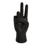 Sagebrook Home 6``H Peace Sign Table Deco, Black