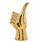Sagebrook Home 6``H Thumbs Up Table Deco, Gold