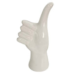 Sagebrook Home 6``H Thumbs Up Table Deco, White