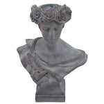 Sagebrook Home Resin, 21``H Lady W/ Roses, Gray