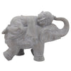 Sagebrook Home 15959 16"H Resin, Elephant with Child, Gray