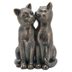Sagebrook Home Resin. 14``H Smooching Cats, Bronze