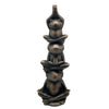 Sagebrook Home Resin, 24``H Stacking Yoga Frogs, Black
