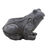 Sagebrook Home 15968-02 8" Resin, Frog Planter, Black