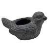 Sagebrook Home 15969-02 10" Resin, Bird Planter, Gray