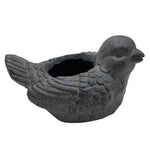 Sagebrook Home 15969-02 10" Resin, Bird Planter, Gray