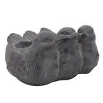 Sagebrook Home 15972 13" Resin, Lovebirds Planter, Gray