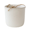 Sagebrook Home 7", Dotted Hanging Planter, White