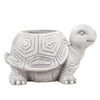 Sagebrook Home 15982 14" Resin, Tortoise Planter, Gray