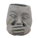 Sagebrook Home Resin, 9"H No Speak Planter