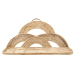 Sagebrook Home Rattan, 27`` Wall Deco Tray, Natural