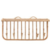 Sagebrook Home Rattan, 25`` Wall Shelf W/ Hangers, Natural