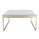 Sagebrook Home Metal, 39`` Mirrored Square Coffee Table, Gold
