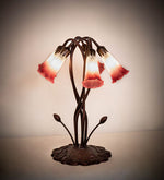 Meyda Lighting 16012 16.5"H Pink/White Pond Lily 5 LT Accent Lamp
