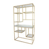 Sagebrook Home Metal, 70``H Multi-Level Shelf, Gold